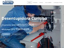 Tablet Screenshot of desentupidoracuritiba.com.br